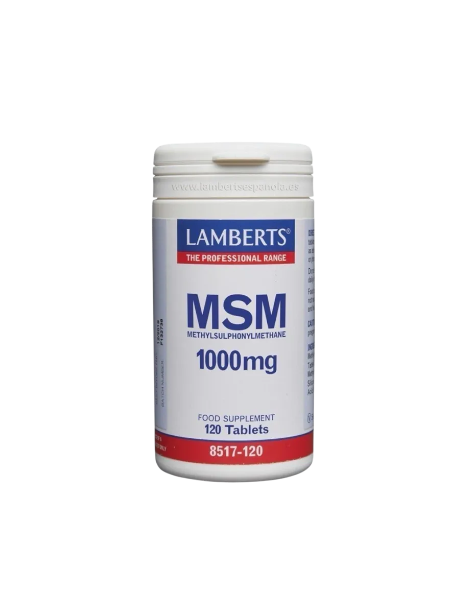 MSM, Vegano, 1000mg, 120 tabletas