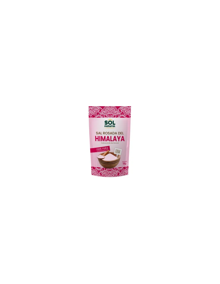 Sal Rosada del Himalaya, Fina, 100% pura sin tratamientos químicos ni Yodo, 1KG