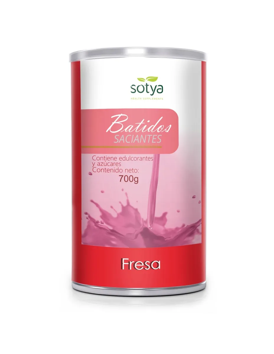 Batido saciante, sabor fresa, 700 gramos
