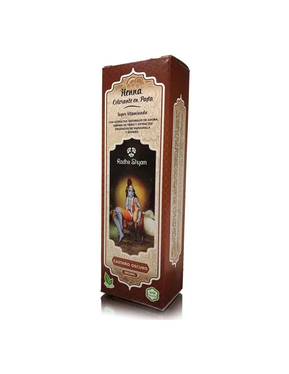 Henna castaño oscuro en pasta