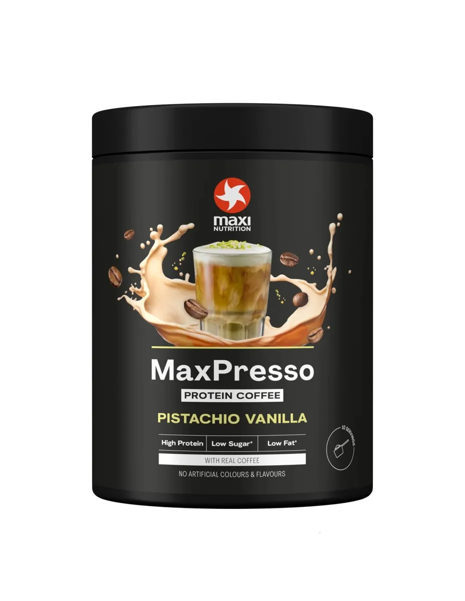 MaxPresso, Café proteico, sabor Pistacho & Vainilla, 300 gramos