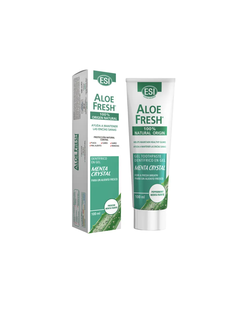 Pasta dentífrica, Aloe Fresh Retard Menta Cristal de ESI