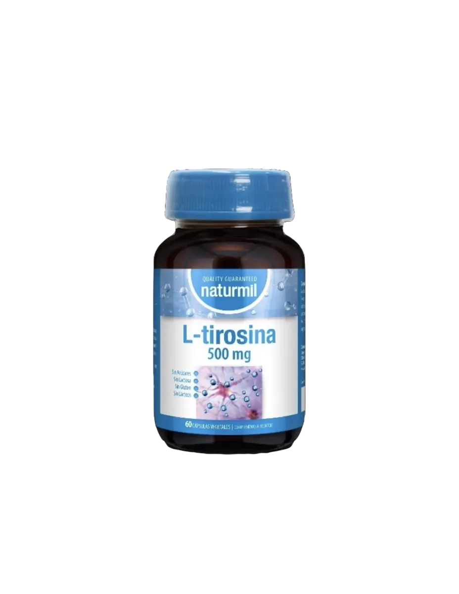 L-Tirosina, 500 mg, 60 cápsulas