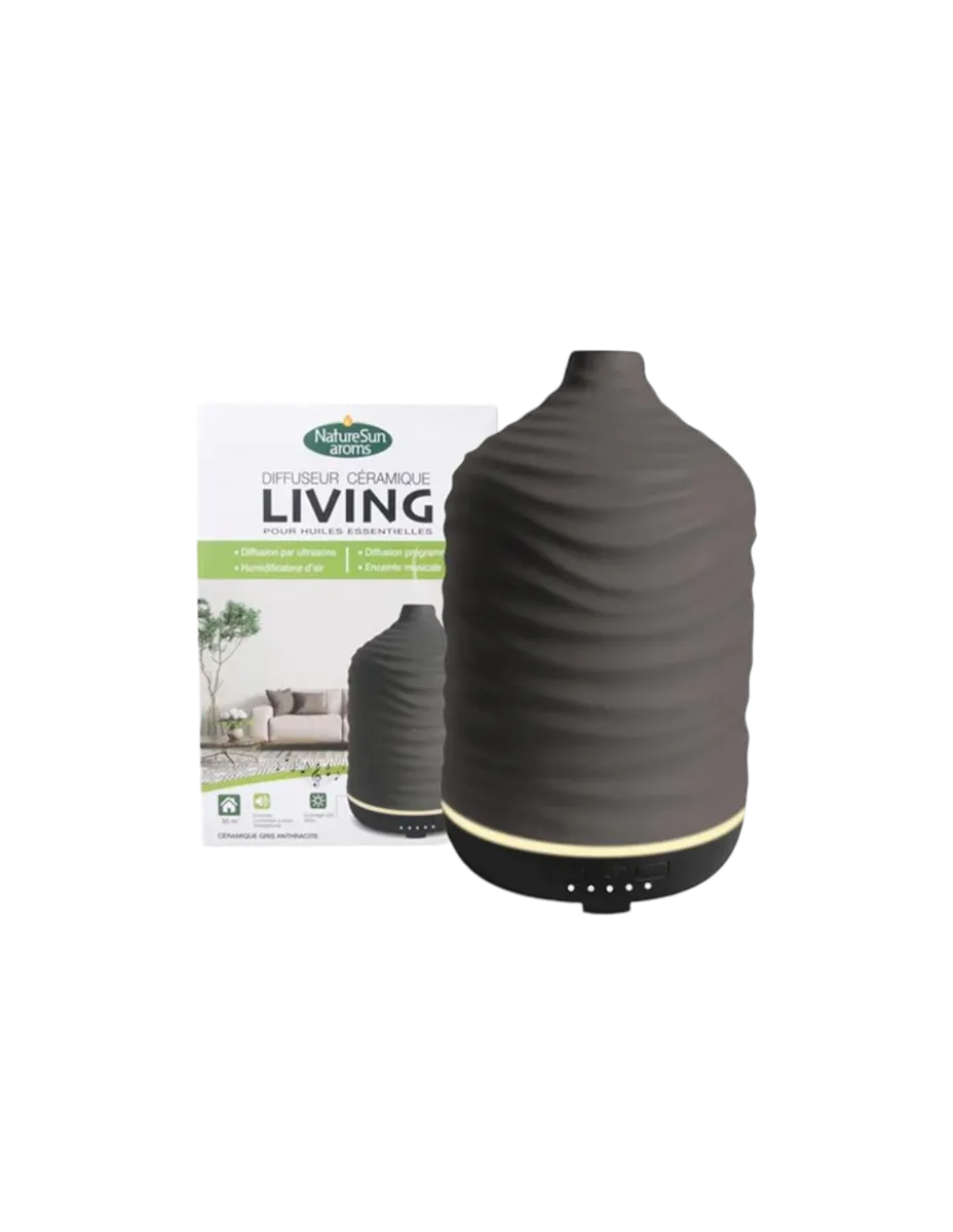 Difusor Humidificador de Cerámica, Living gris antracita