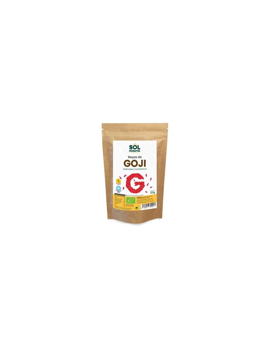 Bayas de Goji, sin gluten ni azúcares, 125 gramos