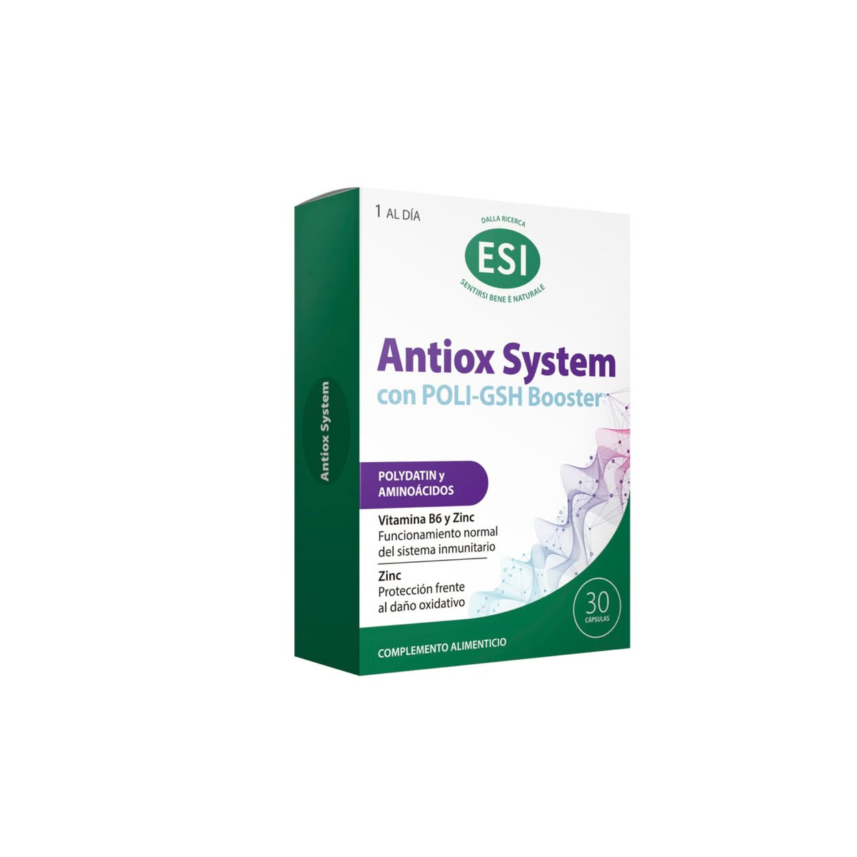 Antiox System con POLI-GSH Booster, 30 cápsulas
