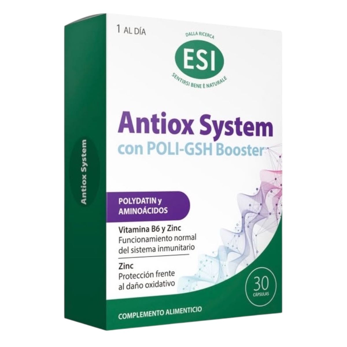Antiox System con POLI-GSH Booster, 30 cápsulas