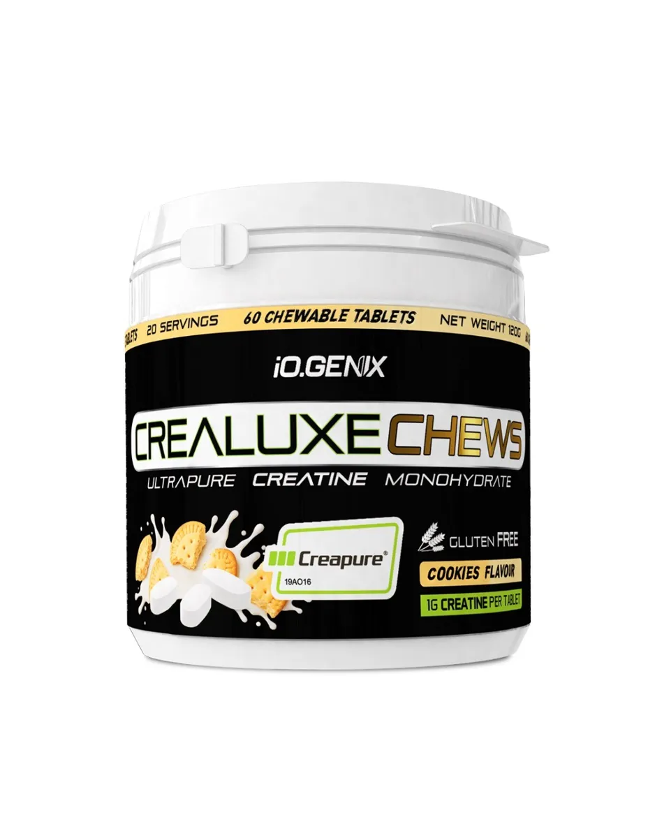 Creatina, Creapure, Masticable, sabor Galleta, 60 comprimidos