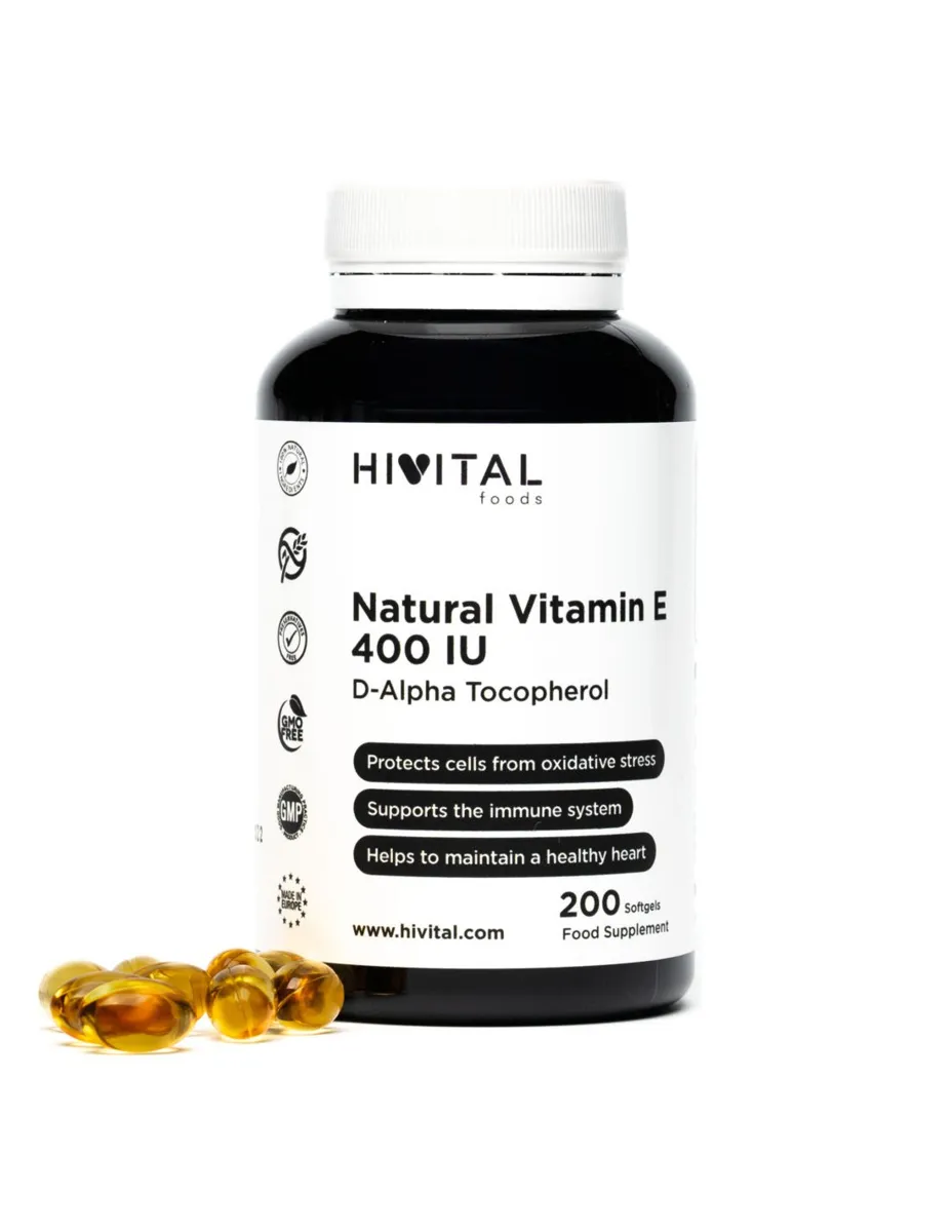 Vitamina E 400UI, 200 perlas