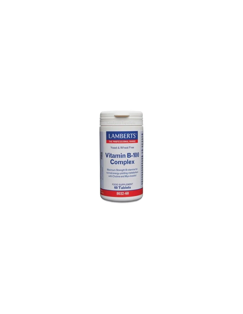 Vitamina B-100 Complex, 60 tabletas