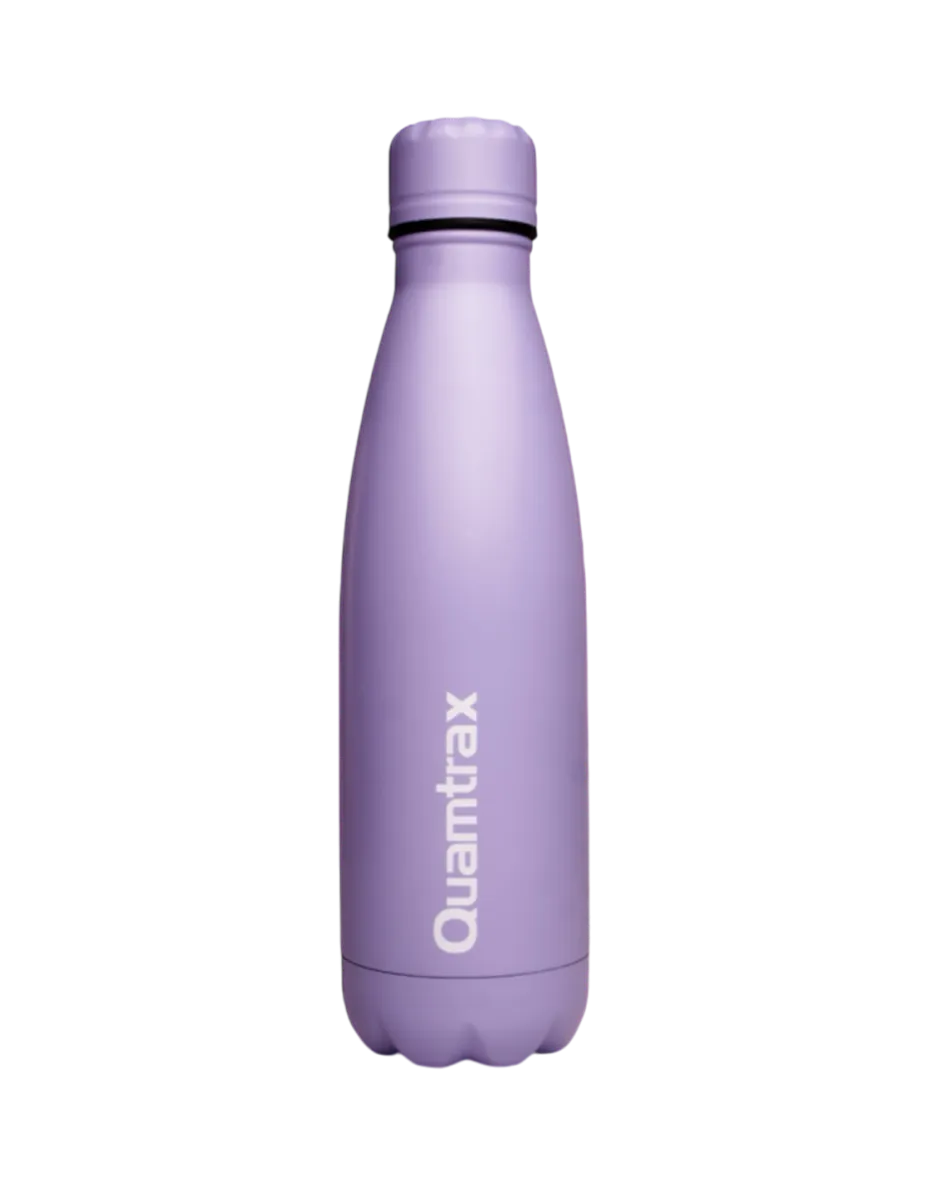Botella de acero inoxidable, color lila, 500ml