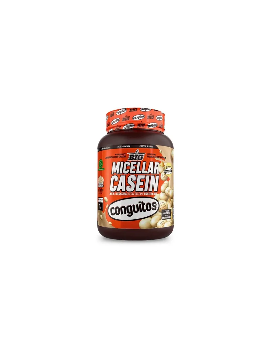 Caseína, sabor Conguitos chocolate blanco con crema de cacahuete, 1Kg