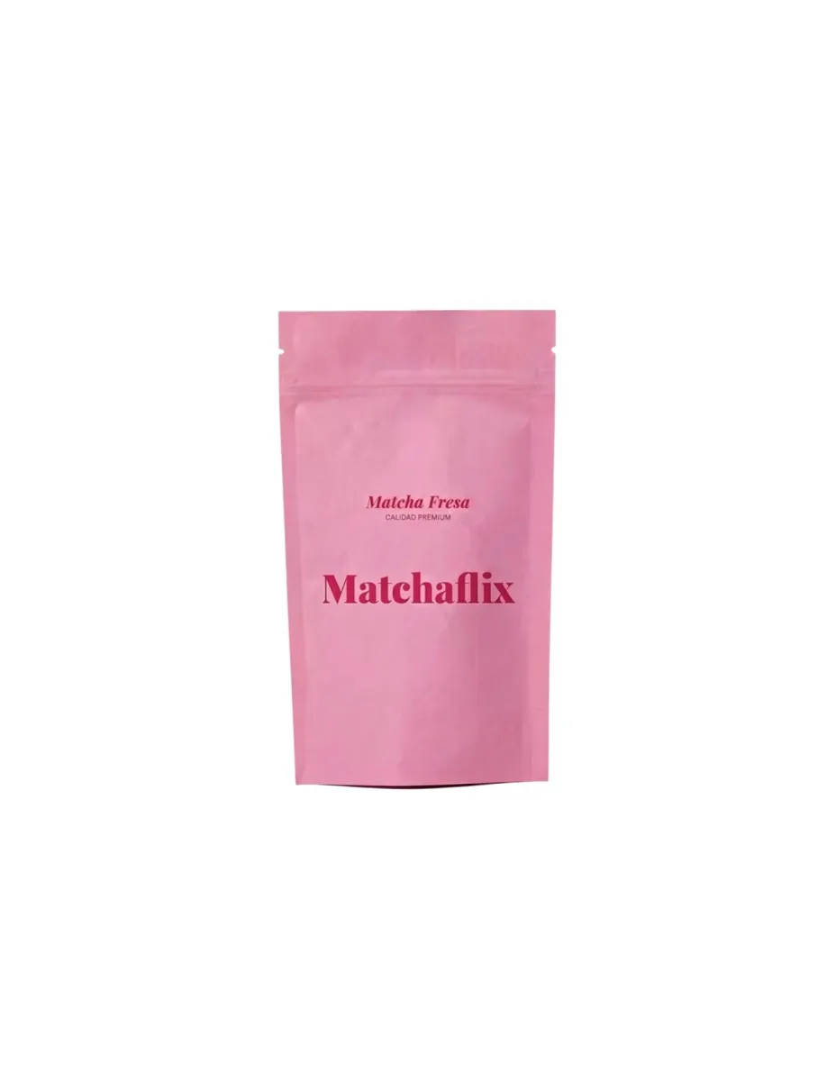 Té Matcha, Fresa, Premium, 100 gramos, Doypack
