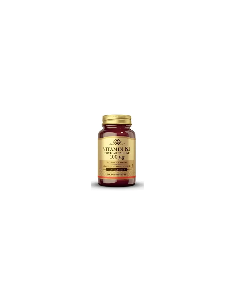 Vitamina K1, 100 microgramos, 100 tabletas