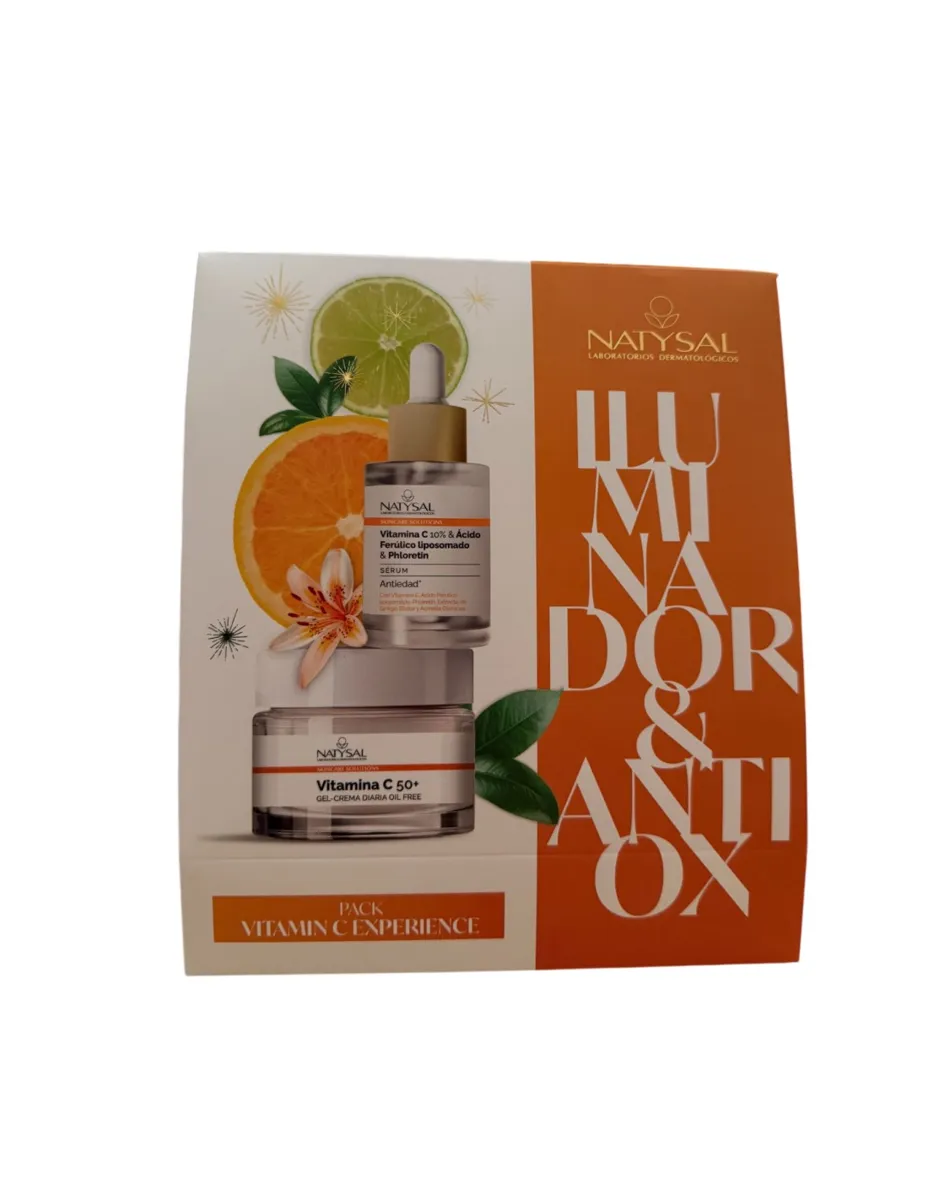 Pack iluminador y antioxidante, (Crema y sérum facial)
