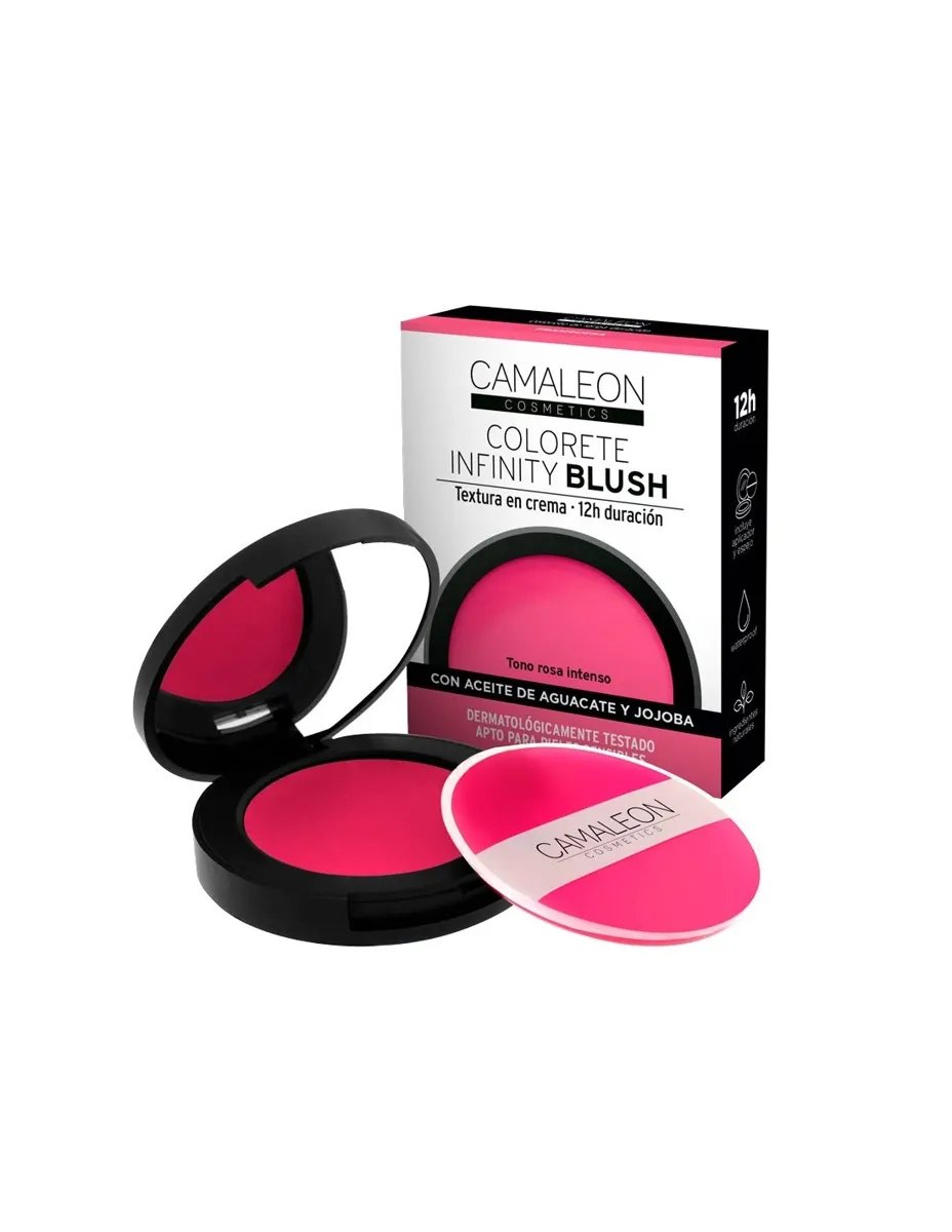 Colorete Infinity Blush Frambuesa, textura crema