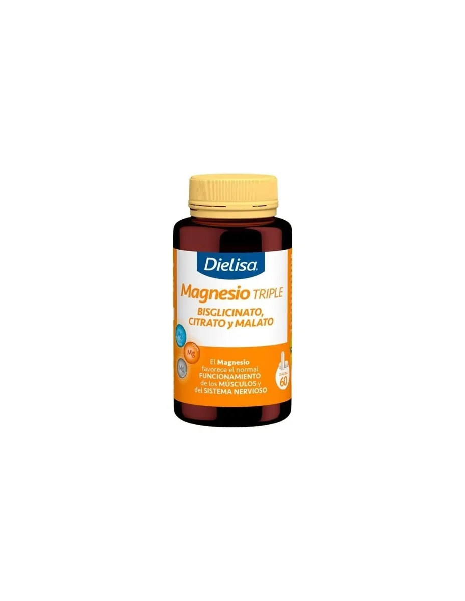 Magnesio Triple, Bisglicinato, Citrato y Malato, 60 cápsulas