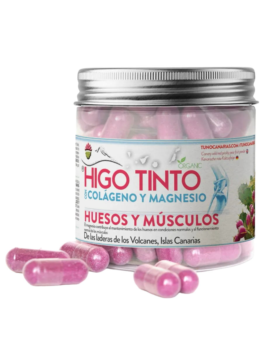 Higo Tinto con colágeno y magnesio, 90 cápsulas