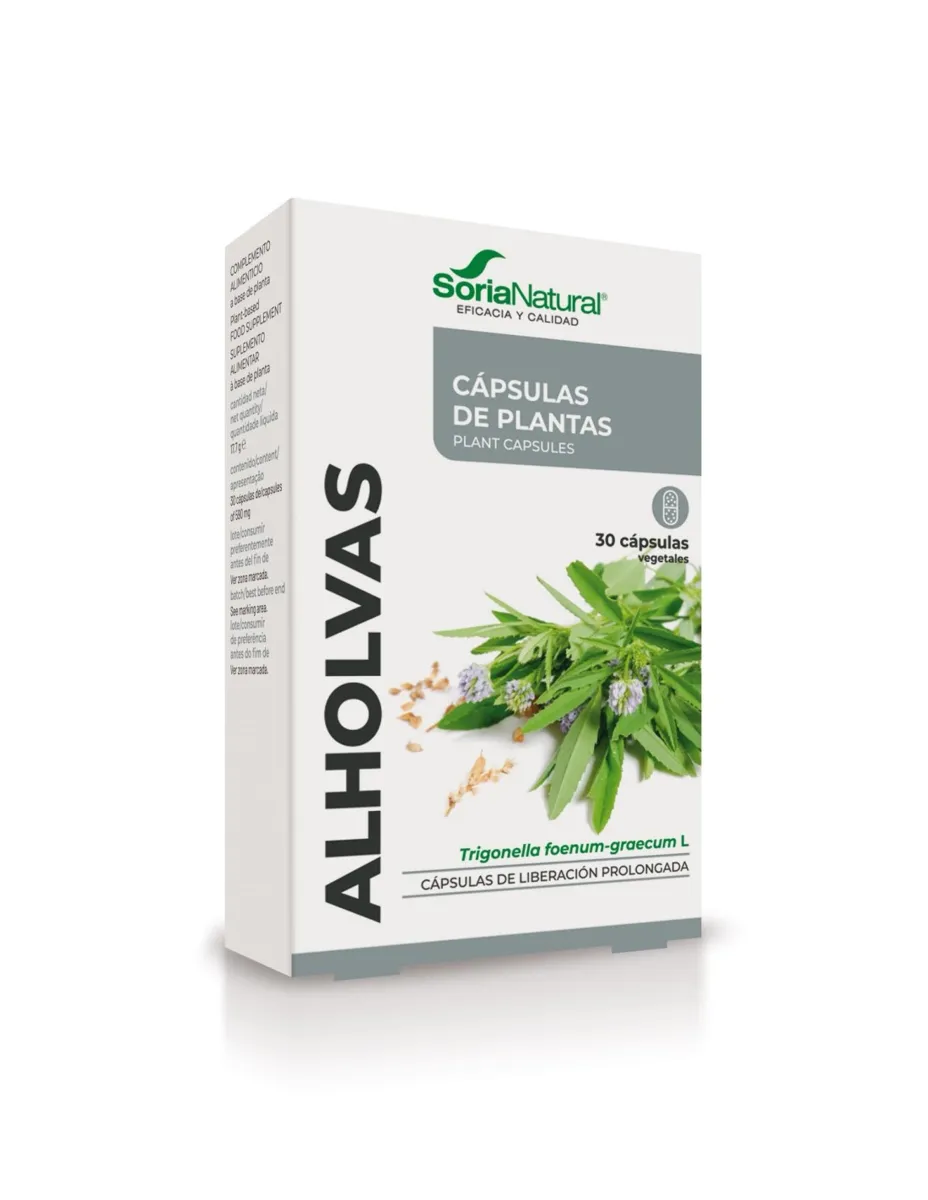 Alholvas (Trigonella, Fenogreco), 30 cápsulas