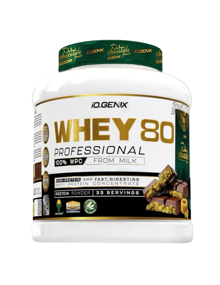 Proteína Whey, sabor Chocolate Dubai, 1Kg