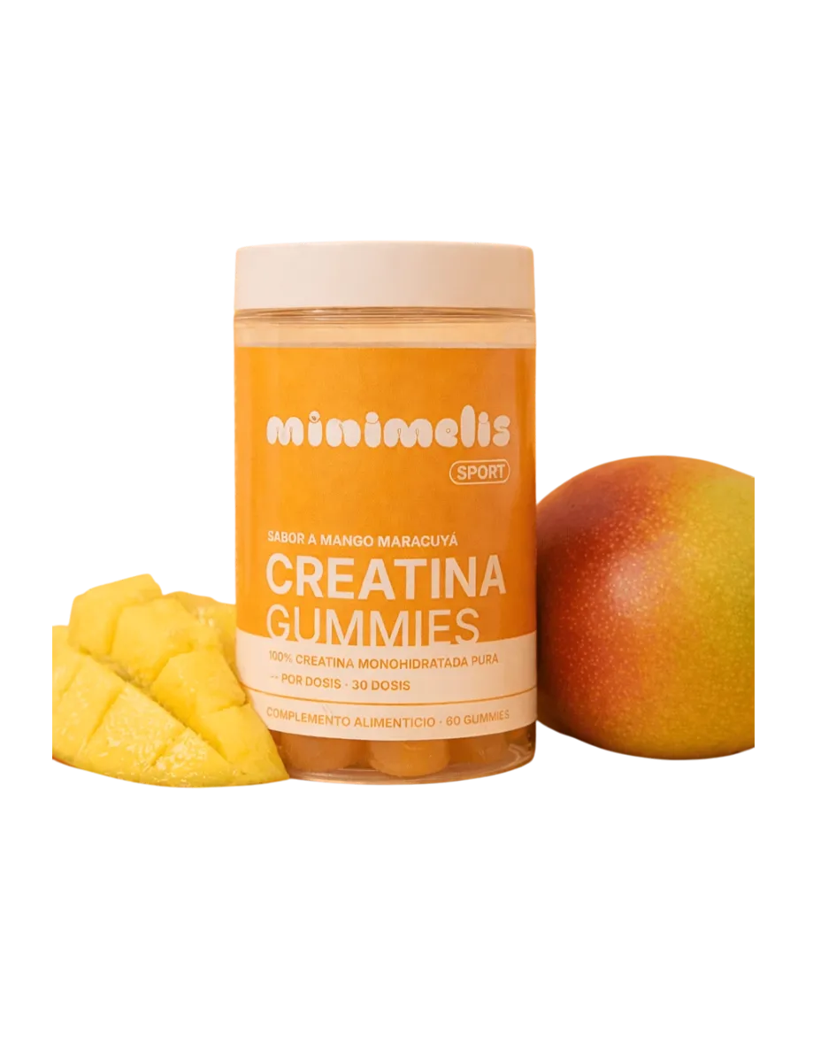 Creatina Monohidratada, sabor Mango, Maracuyá, 60 gominolas