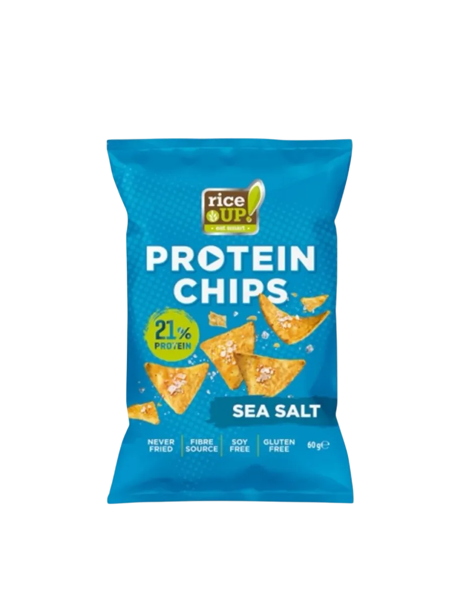 Chips de Proteína con sal marina , 60 gramos, Rice Up