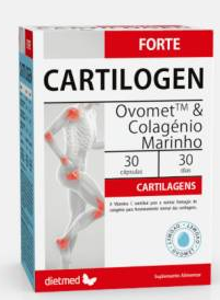 Cartilogen Forte, Ovomet (membrana de cáscara de huevo) & Colágeno Marino Hidrolizado. 30 cápsulas.