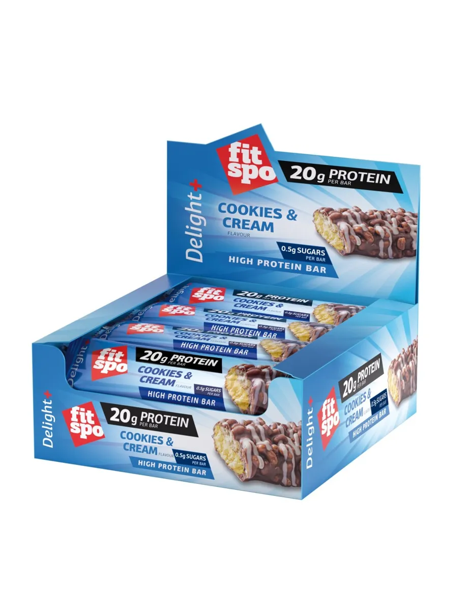 Barrita Proteica, sabor Cookies & Cream, 60 gramos
