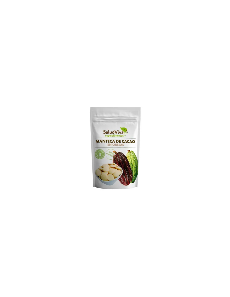 Manteca de Cacao, en Obleas, sin gluten, ECO, 100 gramos