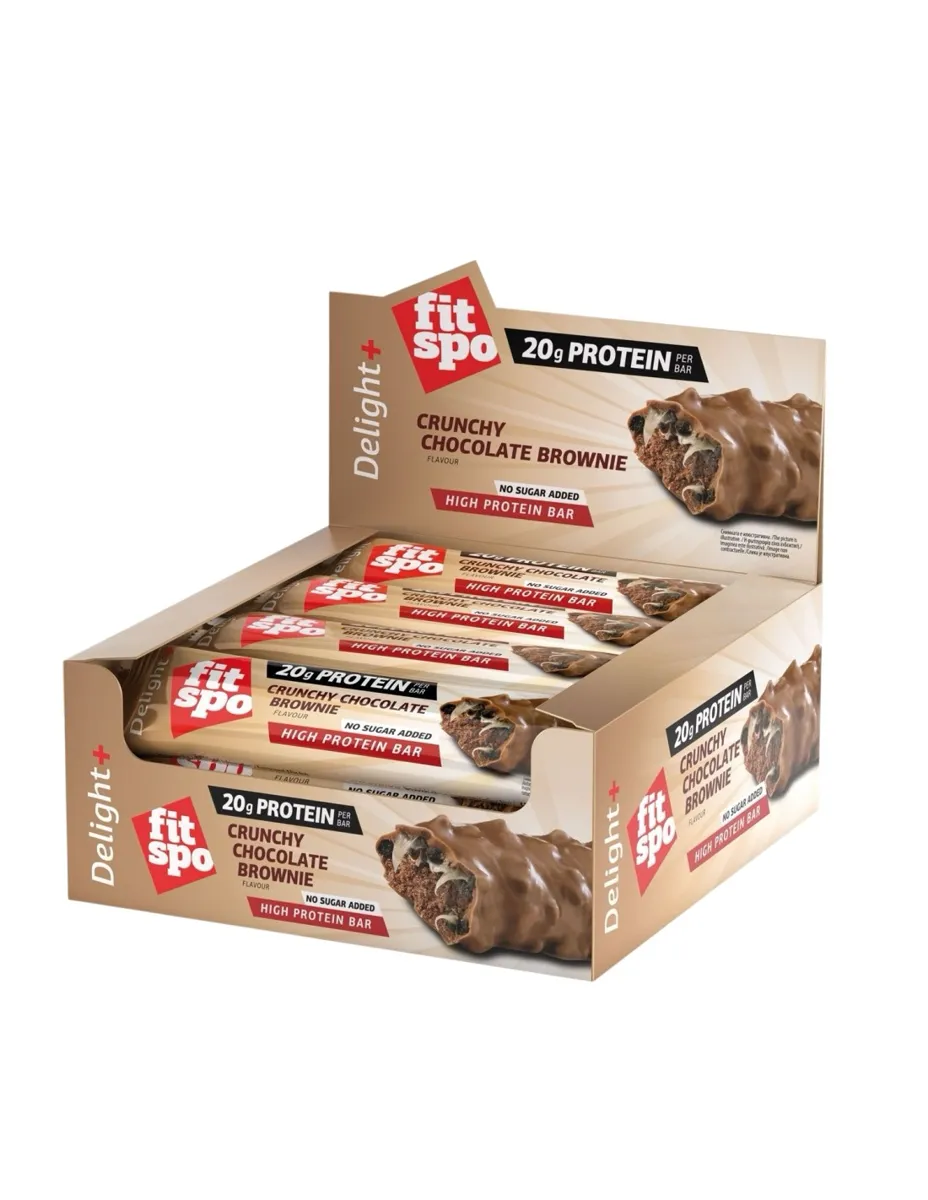 Barrita Proteica, sabor Brownie Crujiente, 60 gramos