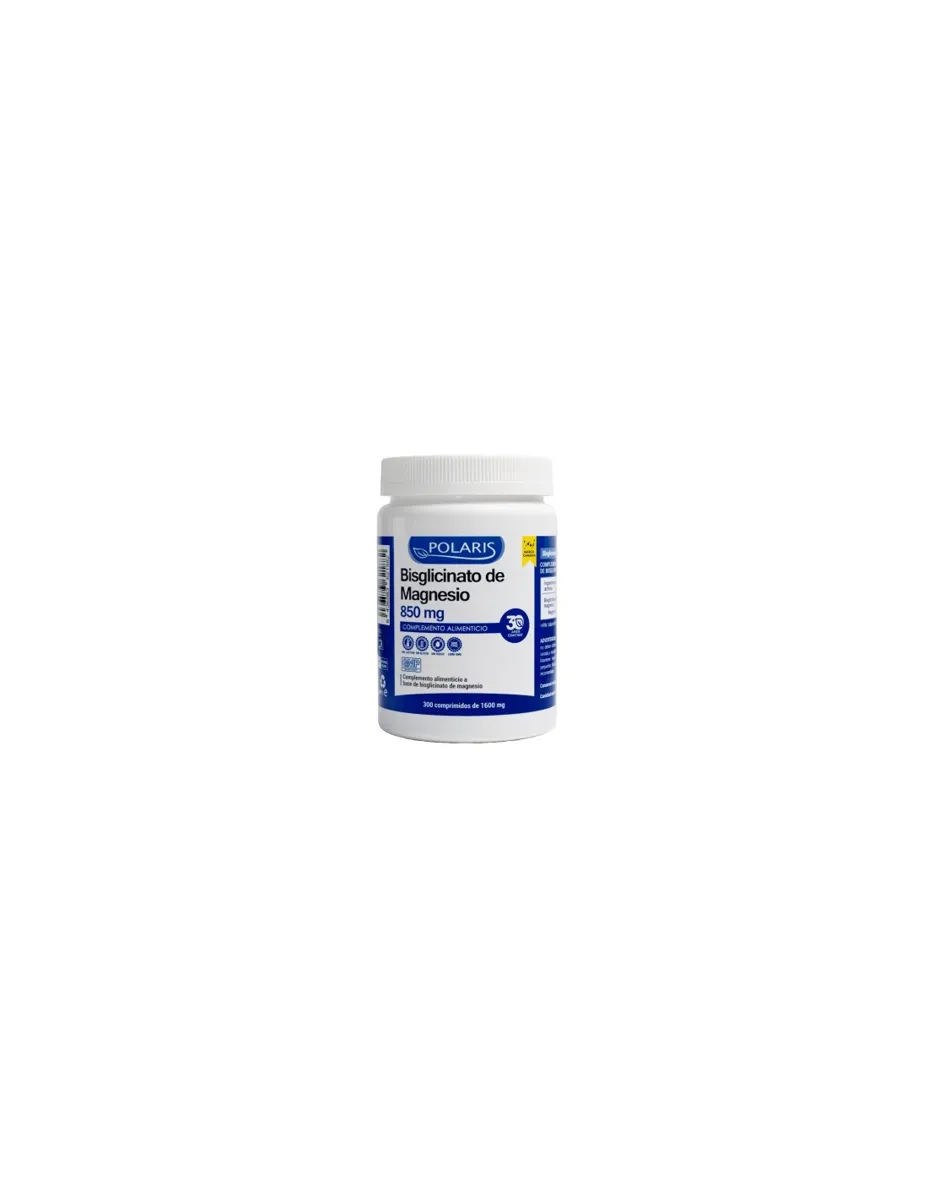 Bisglicinato de magnesio, 850mg, 300 comprimidos