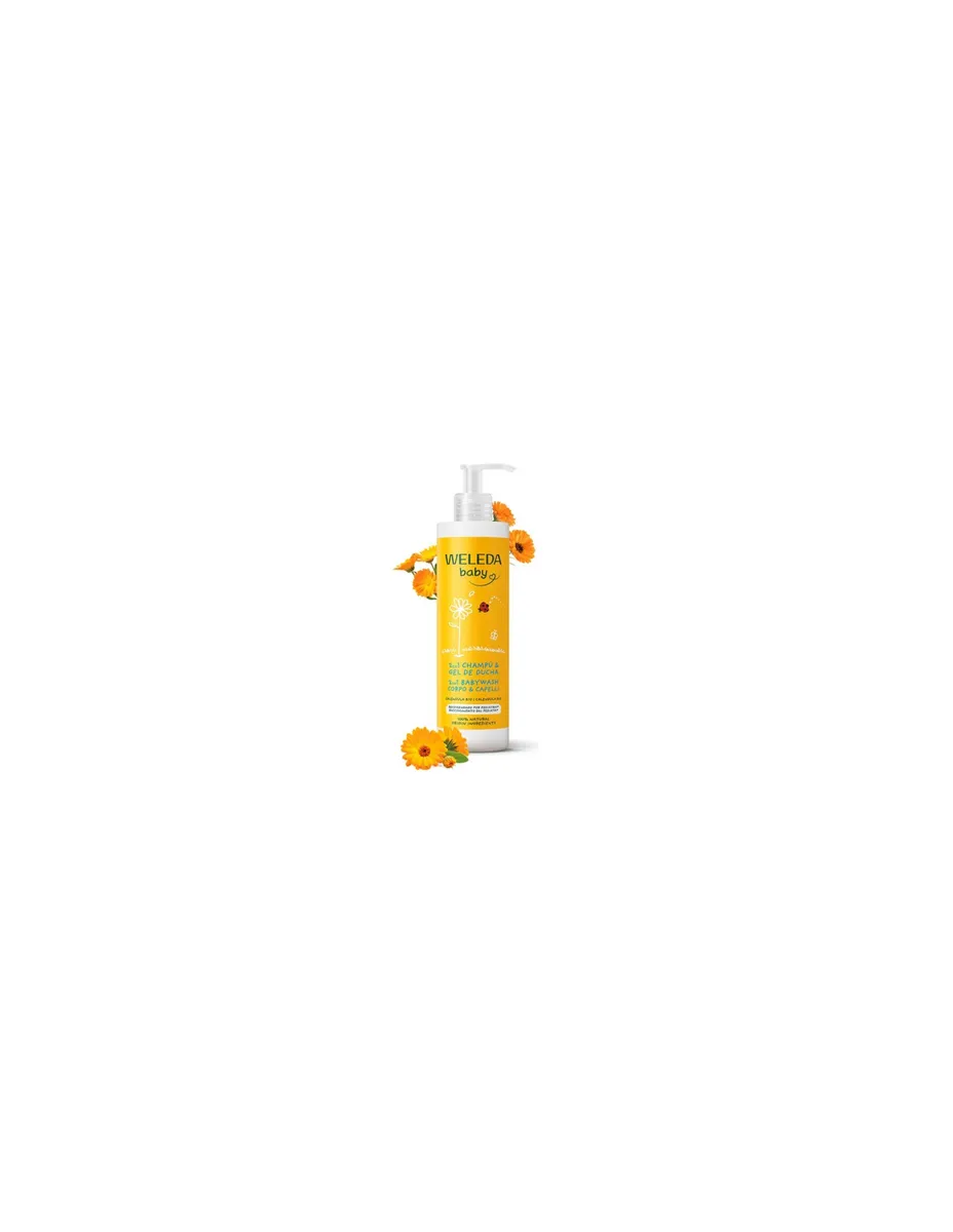 Champú y Gel de ducha, Caléndula bebé, 400ml