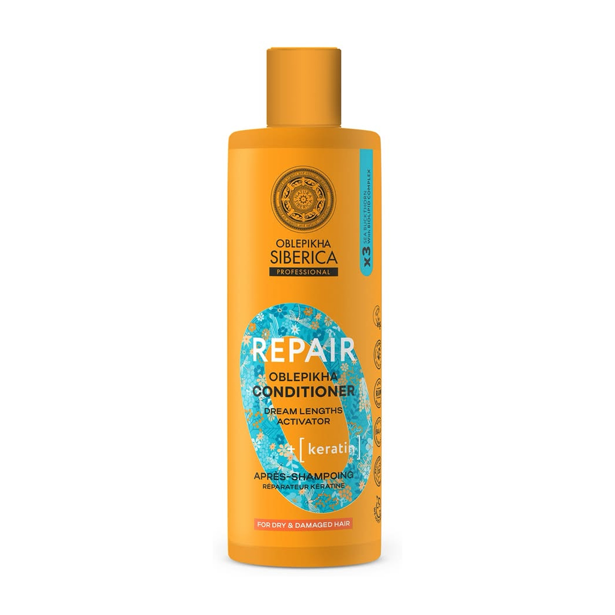 Acondicionador y mascarilla, 2 en 1, Reparador de Queratina, 400ml