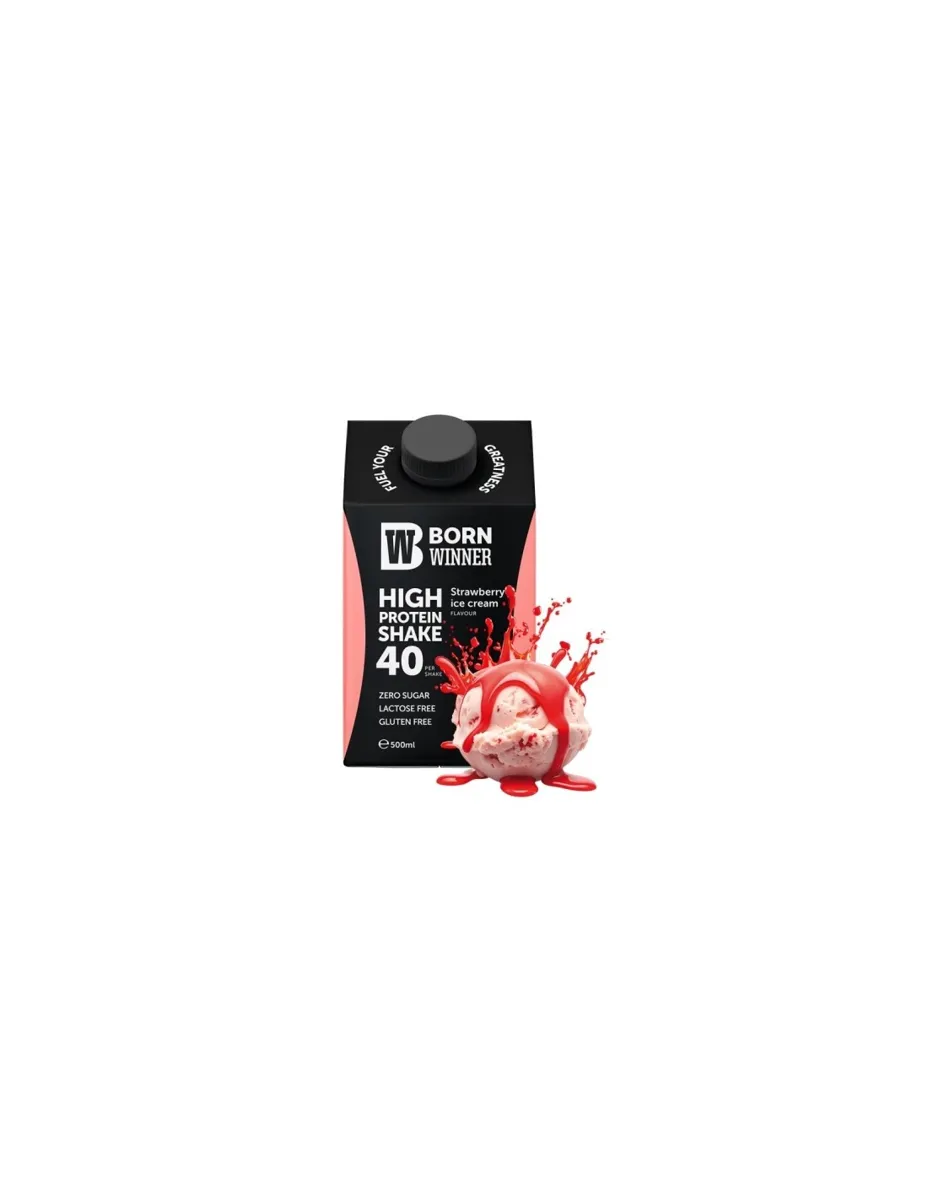 Protein shake, sabor helado de fresa, 500ml