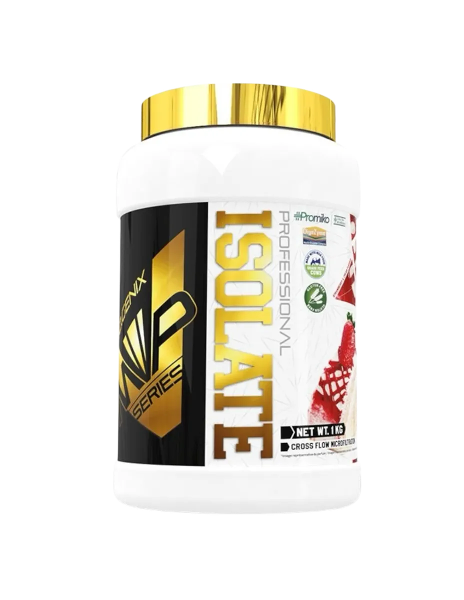Proteína Isolate, sabor Fresa y Nata, 1 Kg