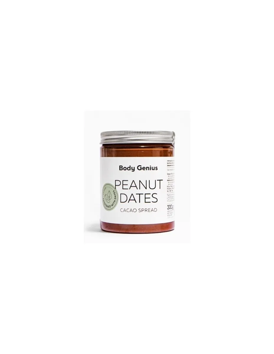 Crema untable, cacahuete, cacao y dátiles, 300 gramos