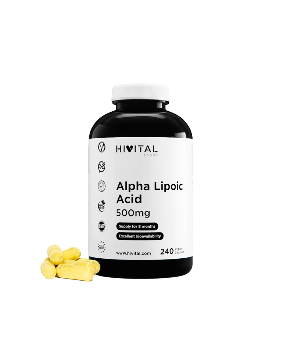 Ácido Alfa Lipoico, 500mg, 240 cápsulas