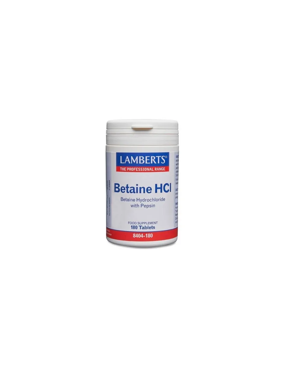Betaina, HCI, 180 tabletas,