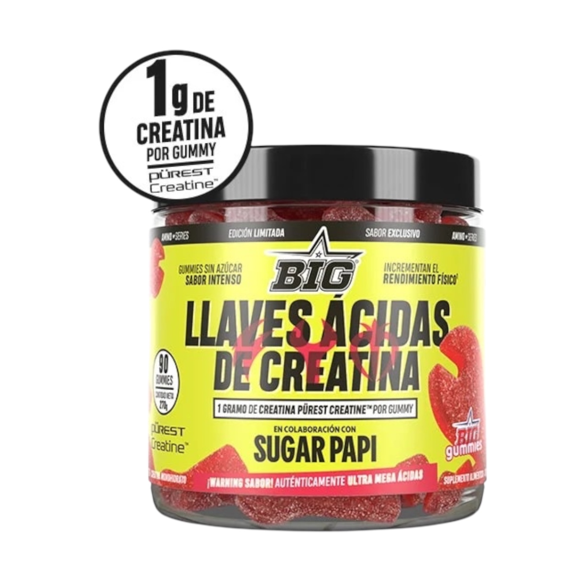 Creatina en gominolas, Llaves Ácidas, 90 unidades
