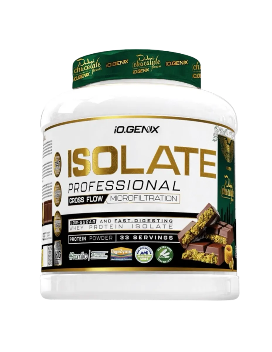 Proteína Isolate, sabor Chocolate Dubái, 1Kg
