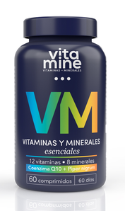 Vitaminas & Minerales, con Q10 y Pimienta Negra, 60 comprimidos