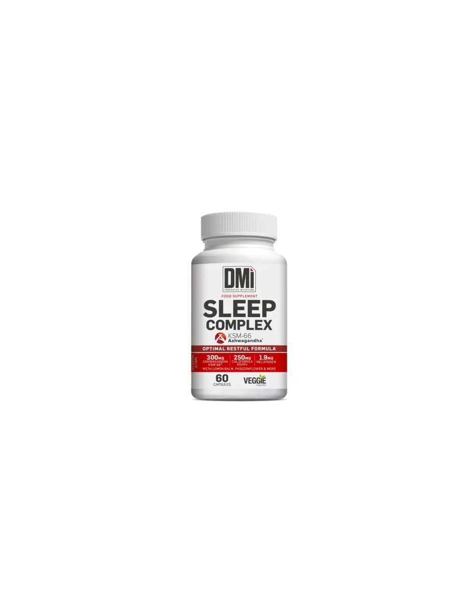 Sleep Complex, Melatonina, Ashwagandha KSM-66 y Amapola de California, 60 vegcaps