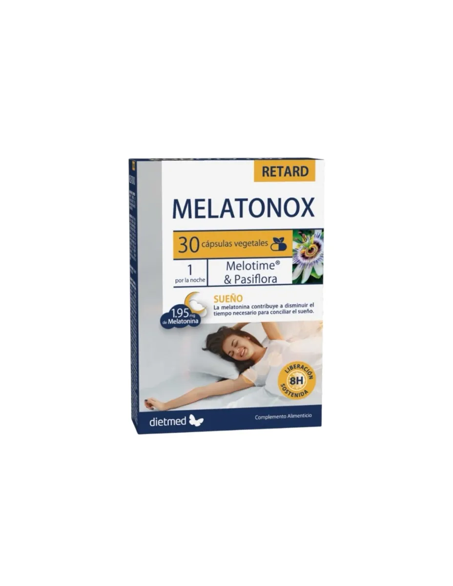 Melatonox, Melatonina con Pasiflora, 30 cápsulas