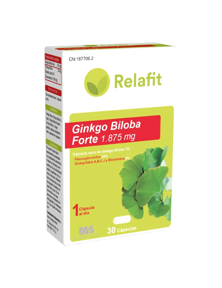 Ginkgo Biloba, 8.500mg, 30 cápsulas