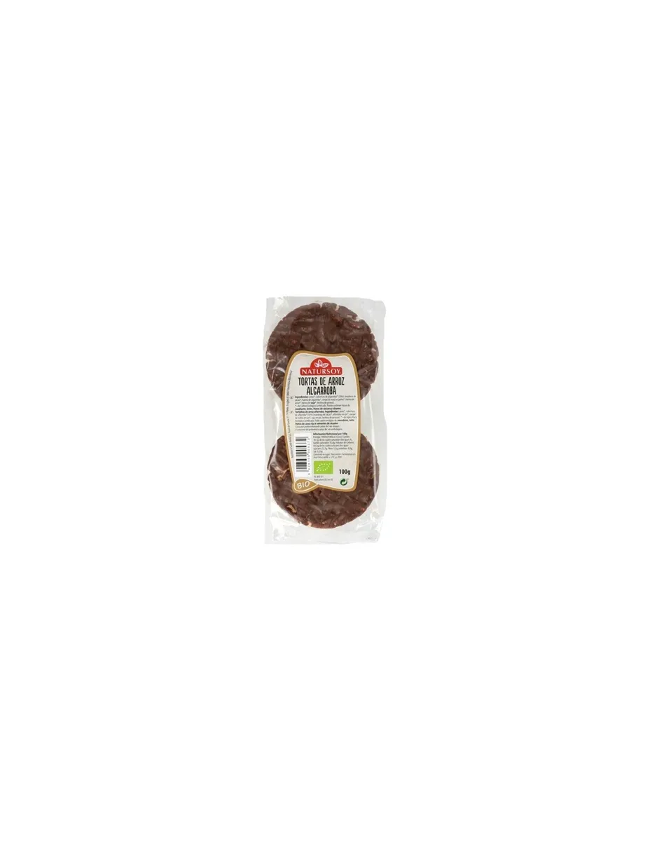 Tortitas de arroz con algarroba, BIO, 6 unidades, Vegano