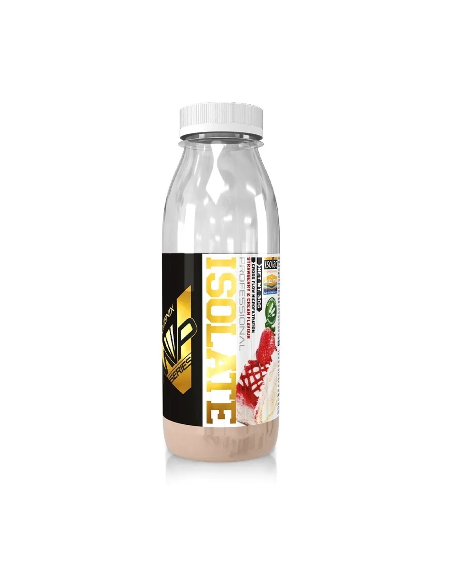 Monodosis, Proteína Isolate, sabor Fresa y nata, 30 gramos