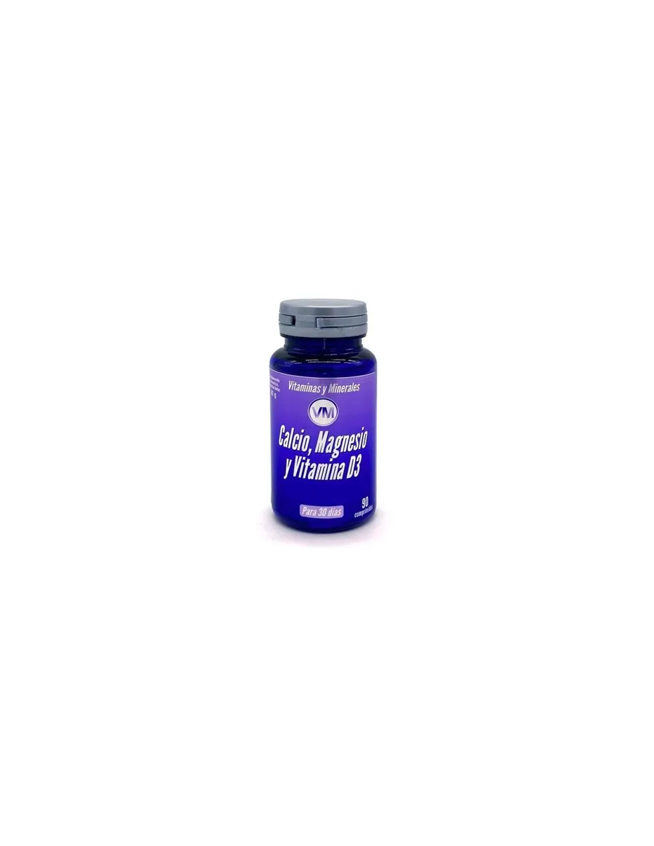 Calcio, Magnesio y Vitamina D3, 90 comprimidos