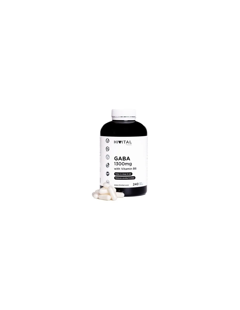 Gaba, 1300mg, 240 cápsulas