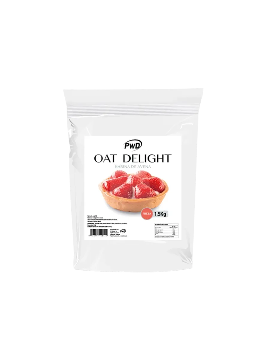 Harina de avena, sabor Fresa, 1,5Kg