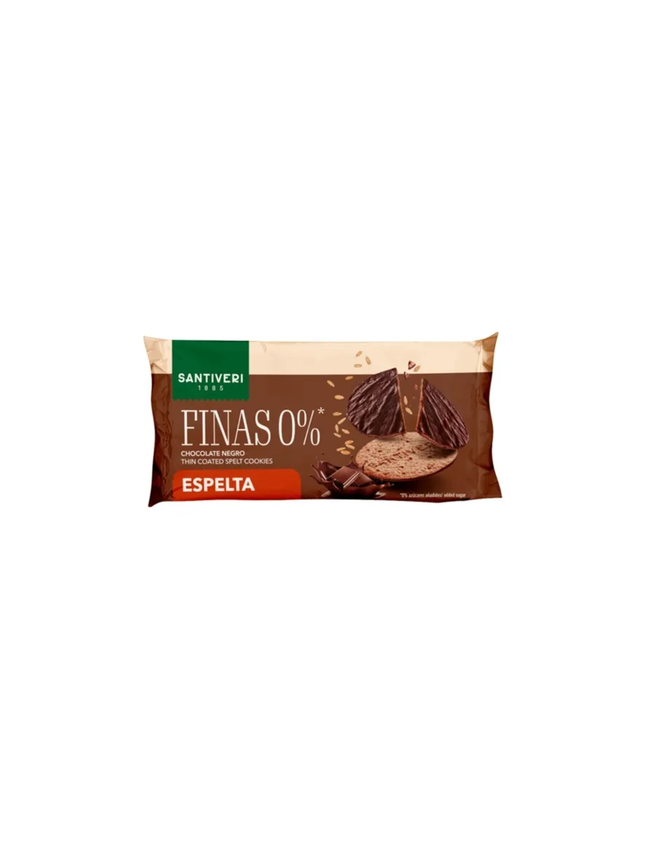 Galletas finas de Espelta, bañadas en chocolate negro